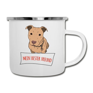 Beste Freunde Geschenke Emaille Tasse - Mein bester freund
