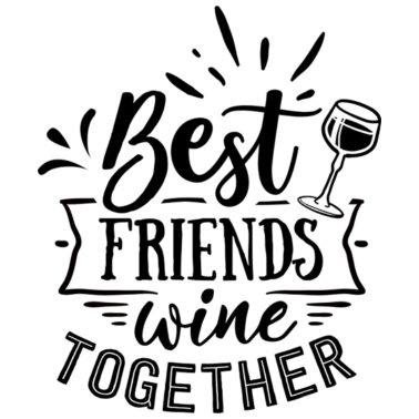Motiv Beste Freunde Wein