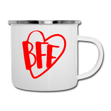 Beste Freunde Geschenke Emaille Tasse - Beste Freunde BFF
