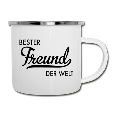 Beste Freunde Geschenke Emaille Tasse - Bester Freund der Welt