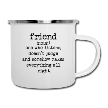 Beste Freunde Geschenke Emaille Tasse - Beste Freunde BFF