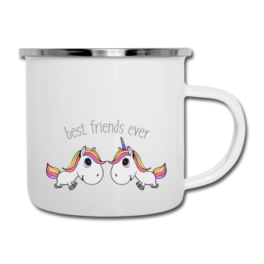 Beste Freunde Geschenke Emaille Tasse - Beste Freunde überhaupt