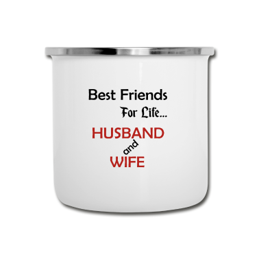 Beste Freunde Geschenke Emaille Tasse - Ehepaar beste Freunde