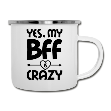 Beste Freunde Geschenke Emaille Tasse - Beste Freunde BFF