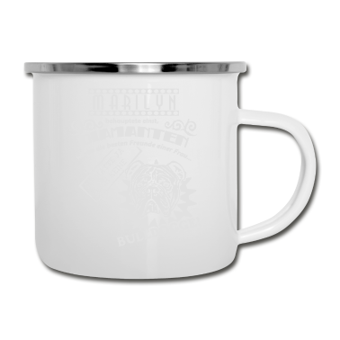 Beste Freunde Geschenke Emaille Tasse - Bulldogge bester Freund