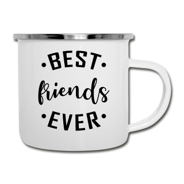 Beste Freunde Geschenke Emaille Tasse - Beste Freunde BFF