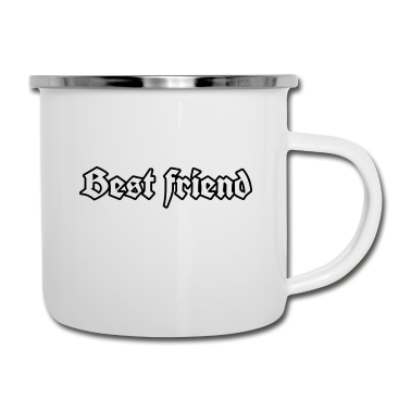 Beste Freunde Geschenke Emaille Tasse - Best friend - bester Freund