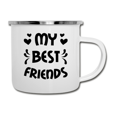 Beste Freunde Geschenke Emaille Tasse - Beste Freunde BFF