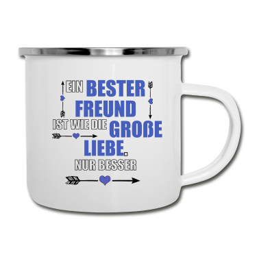 Beste Freunde Geschenke Emaille Tasse - Beste Freunde