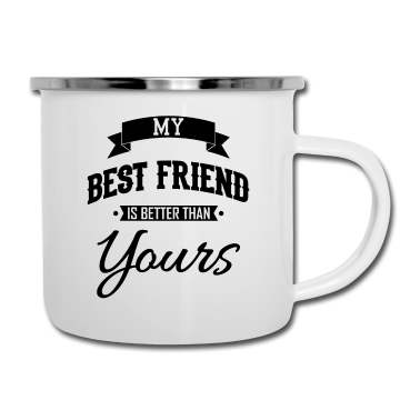 Beste Freunde Geschenke Emaille Tasse - Beste Freunde BFF