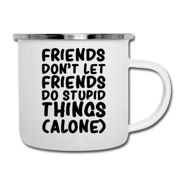 Beste Freunde Geschenke Emaille Tasse - Beste Freunde BFF