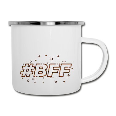 Beste Freunde Geschenke Emaille Tasse - Beste Freunde