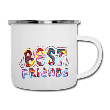 Beste Freunde Geschenke Emaille Tasse - Beste Freunde