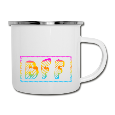 Beste Freunde Geschenke Emaille Tasse - Beste Freunde