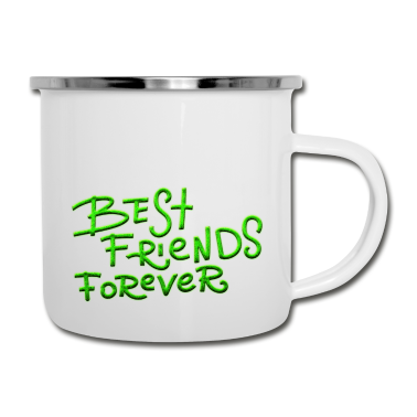 Beste Freunde Geschenke Emaille Tasse - Beste Freunde