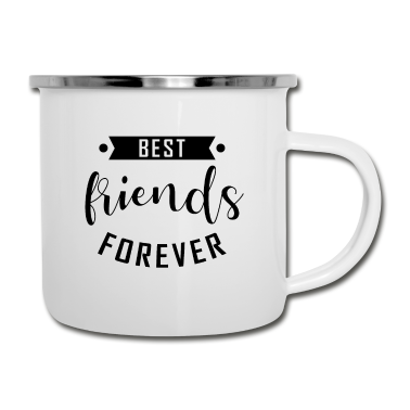 Beste Freunde Geschenke Emaille Tasse - Beste Freunde BFF