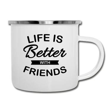 Beste Freunde Geschenke Emaille Tasse - Beste Freunde BFF