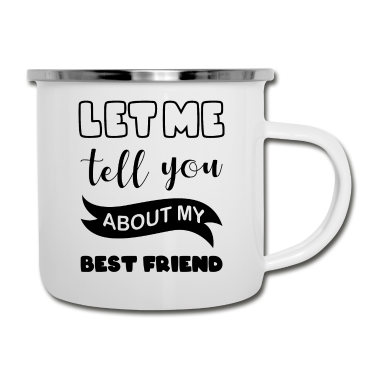 Beste Freunde Geschenke Emaille Tasse - Beste Freunde BFF