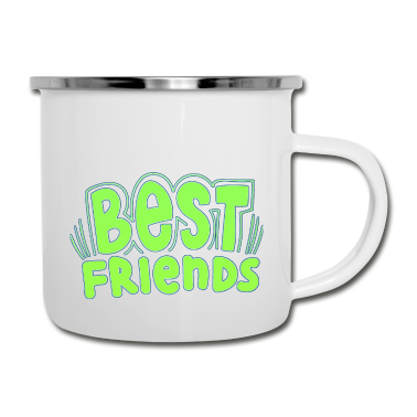 Beste Freunde Geschenke Emaille Tasse - Beste Freunde