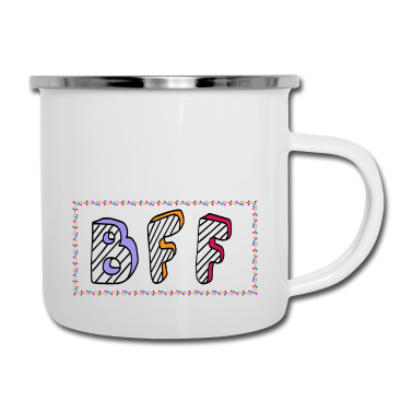 Beste Freunde Geschenke Emaille Tasse - Beste Freunde