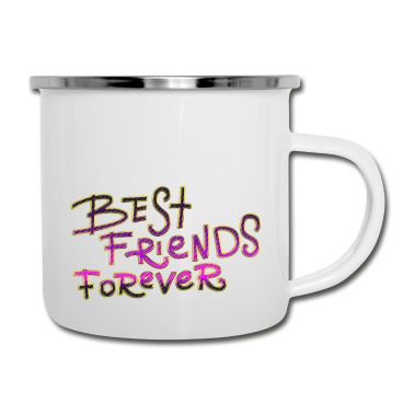 Beste Freunde Geschenke Emaille Tasse - Beste Freunde