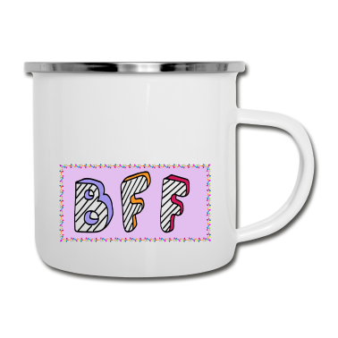 Beste Freunde Geschenke Emaille Tasse - Beste Freunde