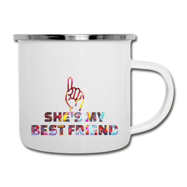 Beste Freunde Geschenke Emaille Tasse - Beste Freunde