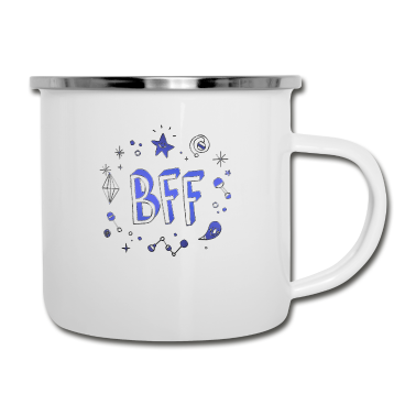 Beste Freunde Geschenke Emaille Tasse - Beste Freunde