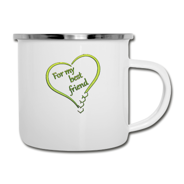 Beste Freunde Geschenke Emaille Tasse - Beste Freunde