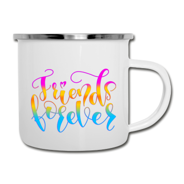 Beste Freunde Geschenke Emaille Tasse - Beste Freunde