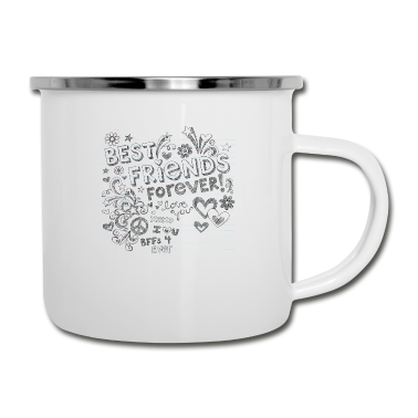 Beste Freunde Geschenke Emaille Tasse - Beste Freunde
