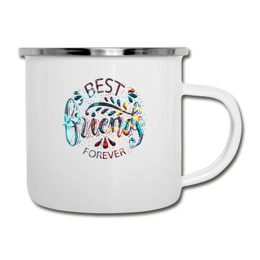Beste Freunde Geschenke Emaille Tasse - Beste Freunde