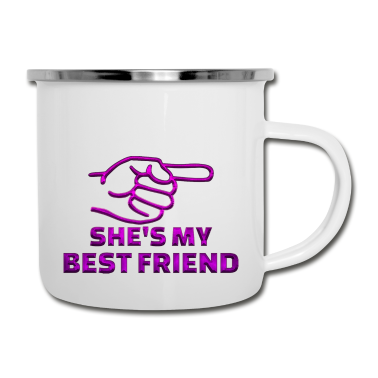 Beste Freunde Geschenke Emaille Tasse - Beste Freunde