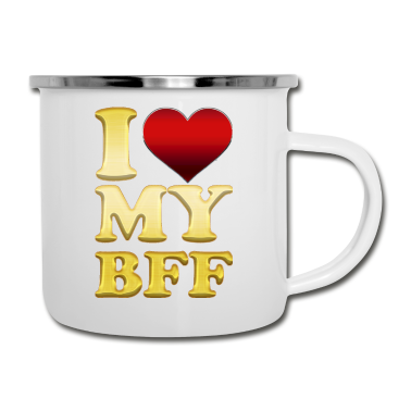 Beste Freunde Geschenke Emaille Tasse - Beste Freunde