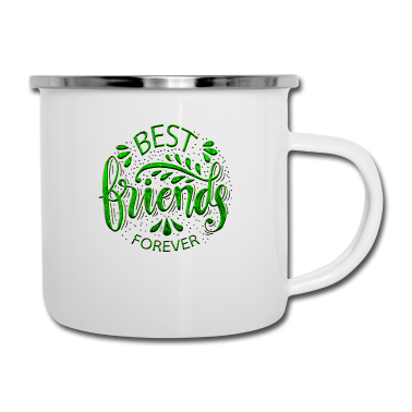 Beste Freunde Geschenke Emaille Tasse - Beste Freunde
