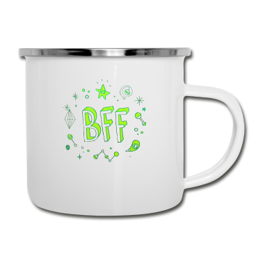 Beste Freunde Geschenke Emaille Tasse - Beste Freunde