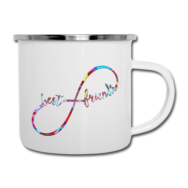 Beste Freunde Geschenke Emaille Tasse - Beste Freunde