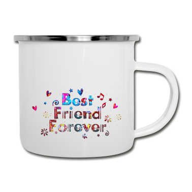 Beste Freunde Geschenke Emaille Tasse - Beste Freunde