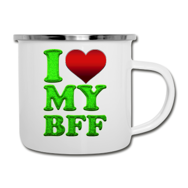 Beste Freunde Geschenke Emaille Tasse - Beste Freunde