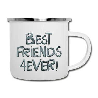 Beste Freunde Geschenke Emaille Tasse - Beste Freunde