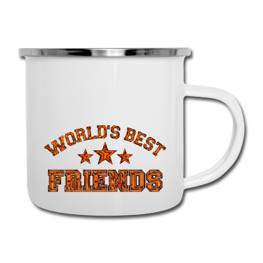 Beste Freunde Geschenke Emaille Tasse - Beste Freunde