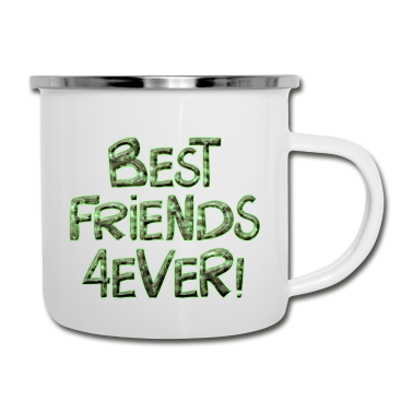 Beste Freunde Geschenke Emaille Tasse - Beste Freunde