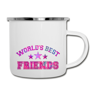 Beste Freunde Geschenke Emaille Tasse - Beste Freunde