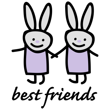 Motiv Beste Freunde Hasen
