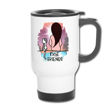 Beste Freunde Geschenke Thermobecher - Beste Freunde - meine Katze und ich