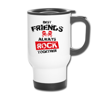 Beste Freunde Geschenke Thermobecher - beste freunde rock