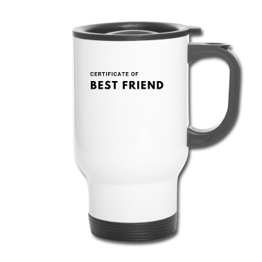 Beste Freunde Geschenke Thermobecher - Bester Freund Freundin Zertifikat Beste