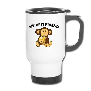 Beste Freunde Geschenke Thermobecher - Mein bester Freund der Affe