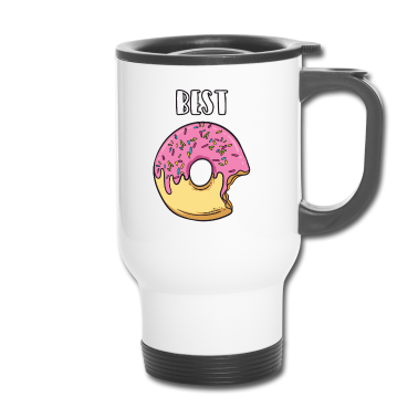 Beste Freunde Geschenke Thermobecher - Beste Freunde Best Donut Geschenk