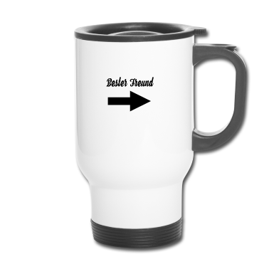 Beste Freunde Geschenke Thermobecher - Bester Freund+Pfeil